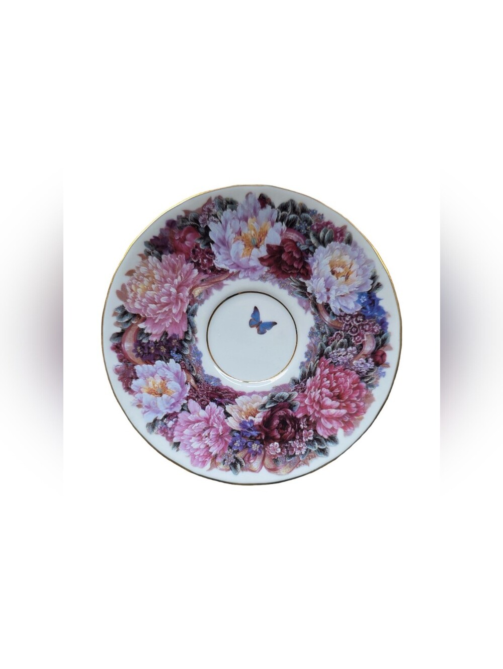 Vintage 96 Bradford Exchange Circle Of Love Decorative Saucer #149SC Lena Liu